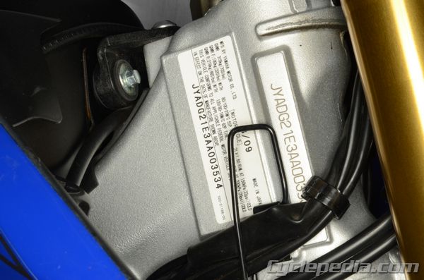 VIN and Engine Number | CYCLEPEDIA Yamaha WR250R and WR250X Online Manual