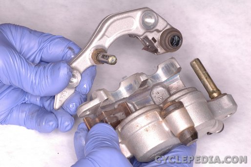 Honda CRF450 brake caliper clean