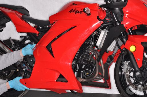 Remove the farings from the 2008 - 2011 ninja 250R.