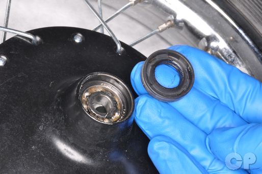 Remove the dust seal from the wheel and inspect the wheel bearing.