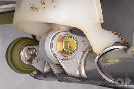 Kawasaki KX60 rear shock absorber removal installation replace install