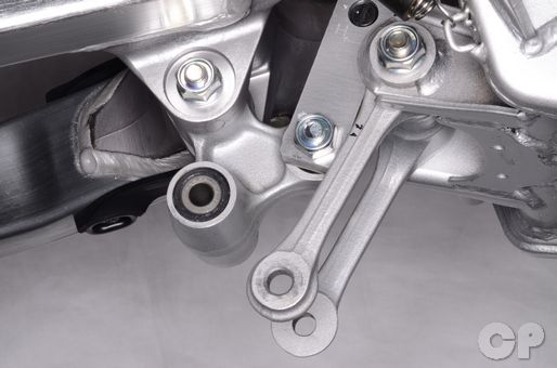 Honda CRF150R rear suspension linkage inspection