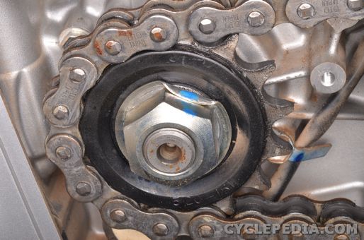 suzuki tu250x chain sprockets slack adjustment stretch