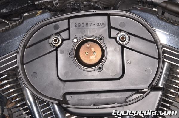 Harley-Davidson XL883 XL1200 Sportster EFI Air Filter Maintenance Schedule.