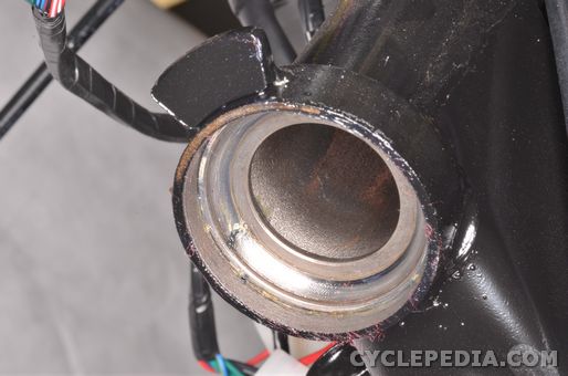 kymco super 8 150 125 50 4t steering head bearings inspection removal