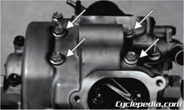 kymco maxxer 375 engine valves cylinder head piston inspection rebuild top-end