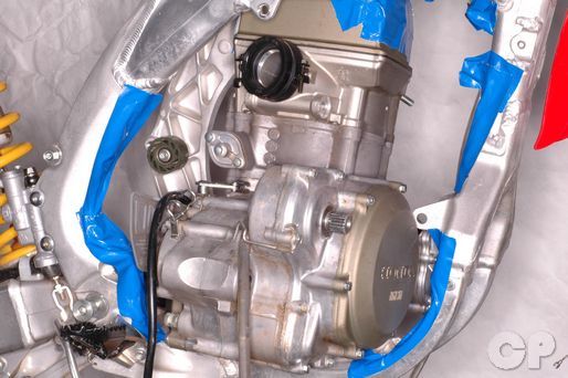 Honda Motocross bike engine removal and installation