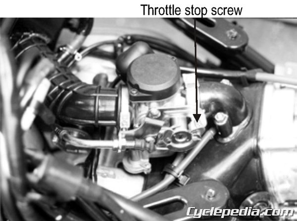KYMCO Sento 50 throttle stop screw