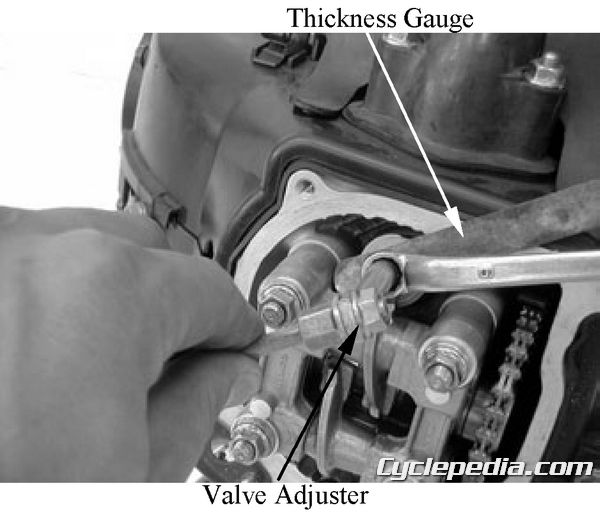 KYMCO Vitality 50 2-4T Scooter maintenance valve clearance inspection adjustment