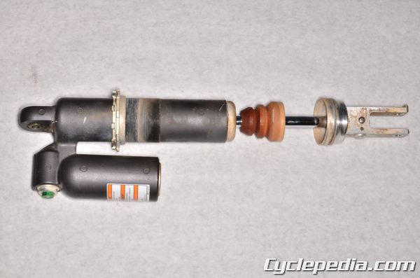 KX250F kawasaki rear suspension linkage service rear shock absorber damper rebuild